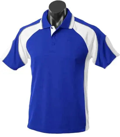 Aussie Pacific Murray Junior School Uniform Polo Shirt 3300 Casual Wear Aussie Pacific Royal/White/Ashe 6